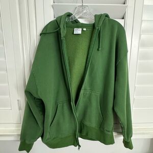 Green Zip-Up Hoodie